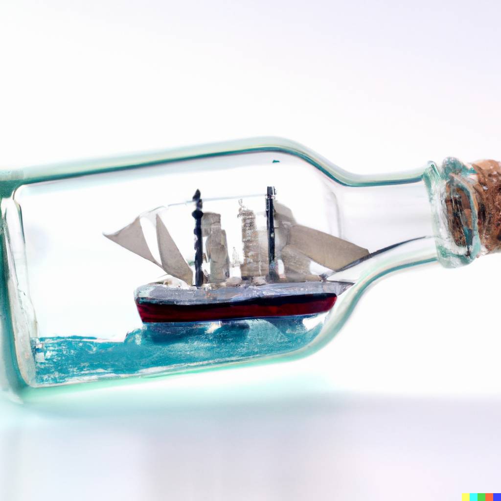 A ship in a bottle